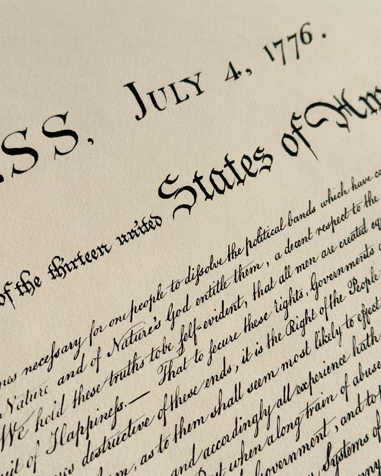 Declaration of Independence: Freedom 250 [Giclée Print]